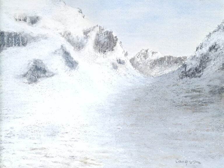 Pintura en pastel de Patricio Canessa Palma