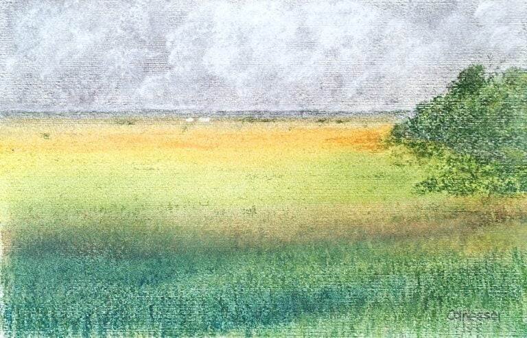 Pintura en pastel de Patricio Canessa Palma